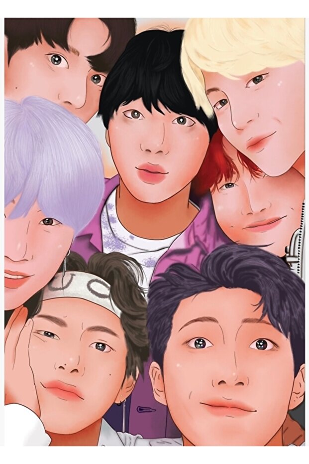 Bts Table # 1 Wooden Poster Decorative Code6058 - 1