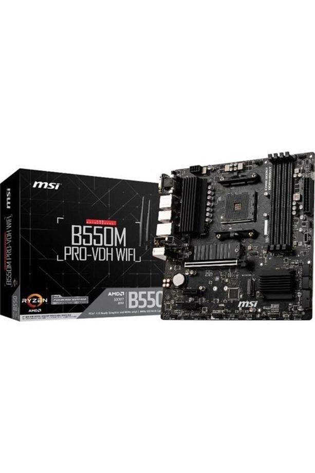 B550m Pro-vdh Wıfı B550 4xddr4 Vga/dvı/hdmı 2xm.2 1xglan Usb3.1 Am4 Anakart - 3