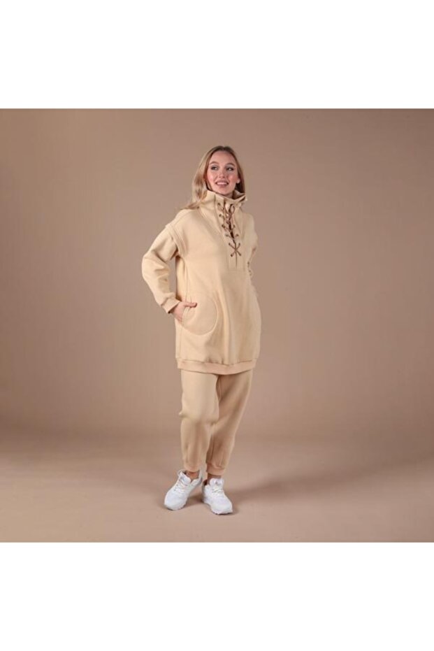 Kuşgözlü Örme Sweat Takım - 5