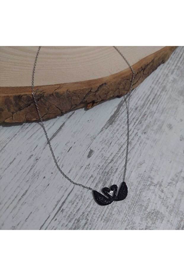 Çelik Kararmaz Kelebek Kolye Silver - 5