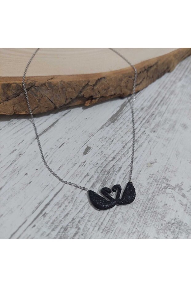 Çelik Kararmaz Kelebek Kolye Silver - 6