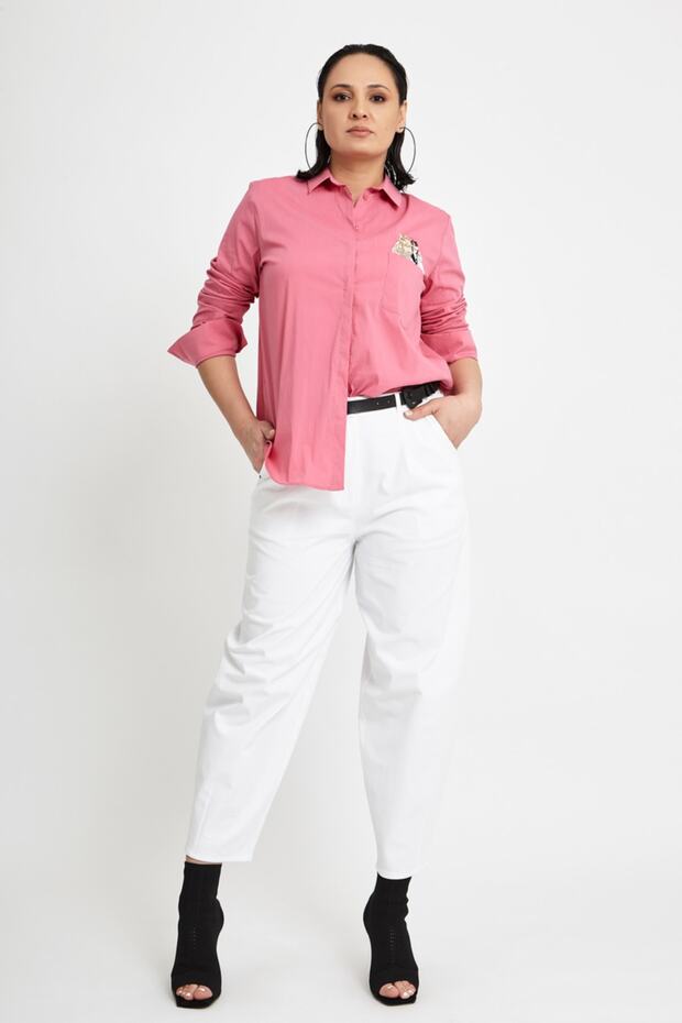 Işlemeli Gömlek - 1