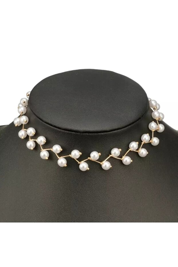 Cam Inci Sarmaşık Model Altın Kaplama Kolye - 2