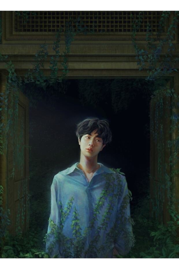 Seokjin Grape Plant Painting Wooden Poster Decorative Code2072