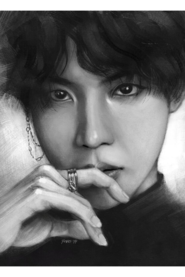 Hoseok Study Painting Wooden Poster Decorative Code3349