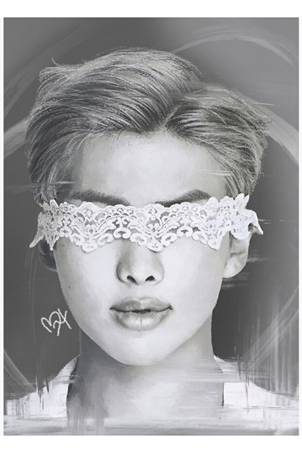 Mono Painting Wooden Poster Decorative Code5826