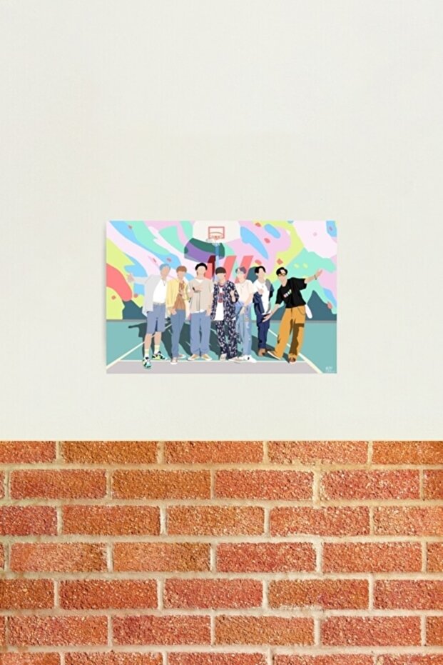 Poster decorativ din lemn Bts Dynamite Code4290 - 2