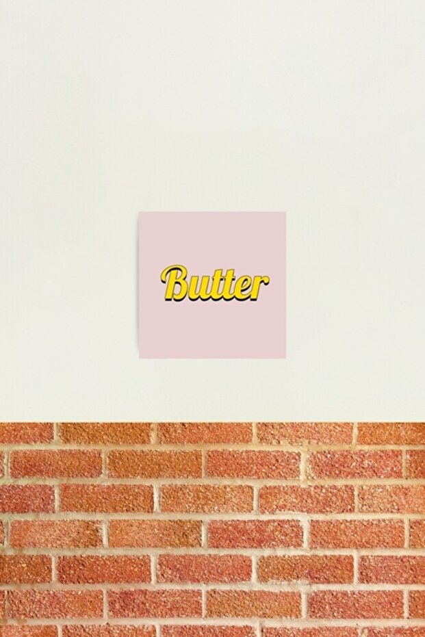 Bts Butter Merch Table Wooden Poster Decorative Code3003 - 2
