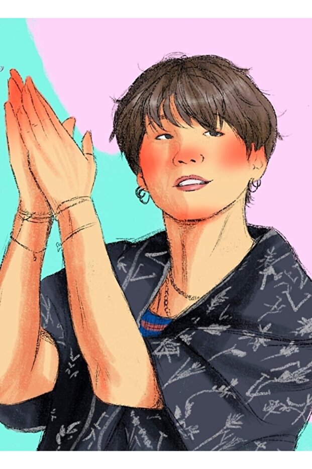 Bts Suga Dynamite Painting Wooden Poster Decorative Code3387