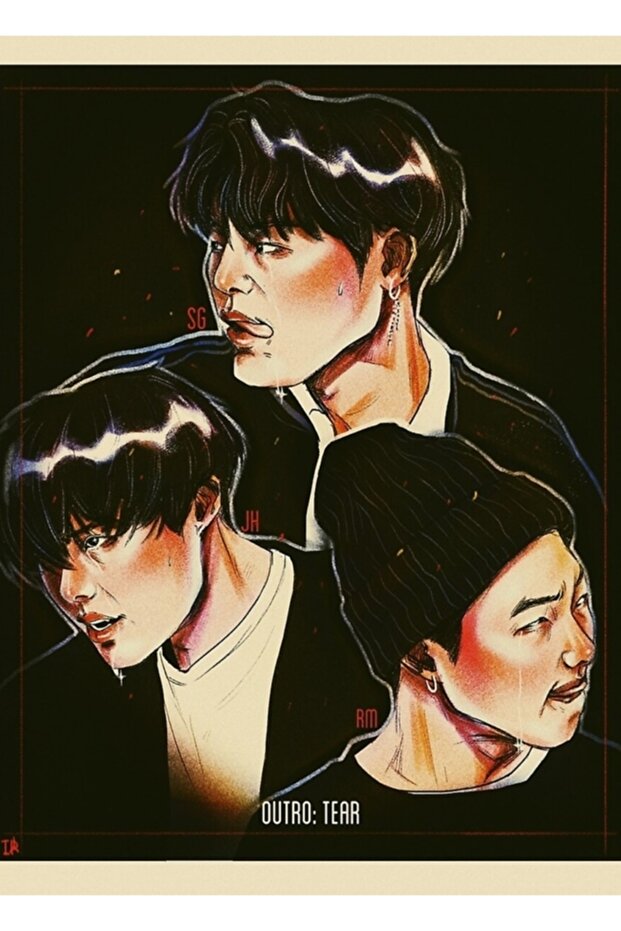 Bts Rapline Outro: Tear Table Wooden Poster Decorative Code1971