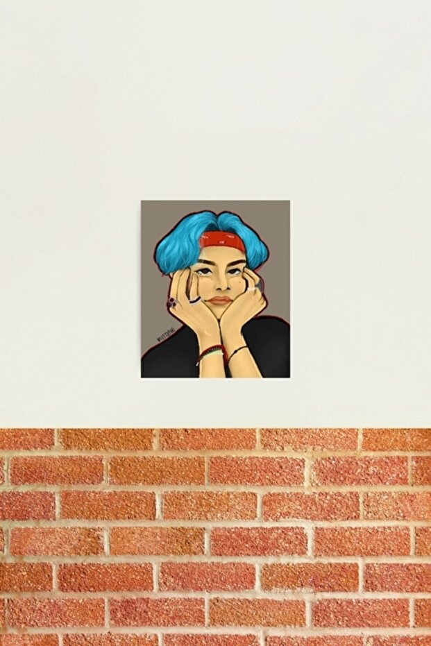 Bts V - Squishy Tae Table Wooden Poster Decorative Code2726 - 2