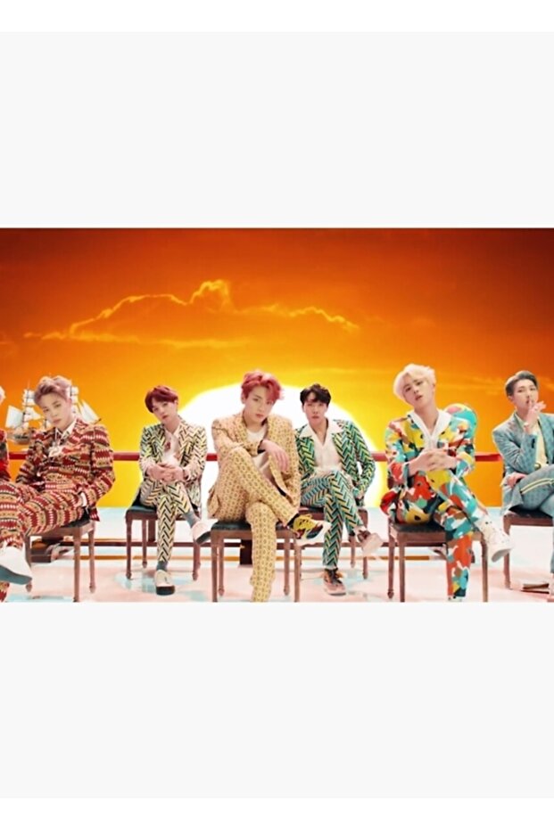 Poster decorativ din lemn Bts Idol Code5066 - 1