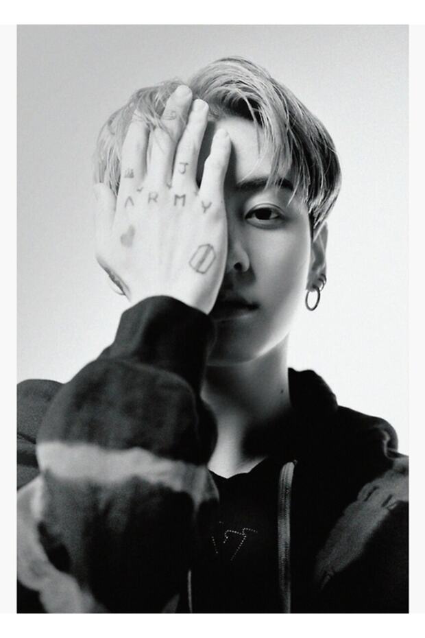 Bts Jungkook Mag Table Wooden Poster Decorative Code3436