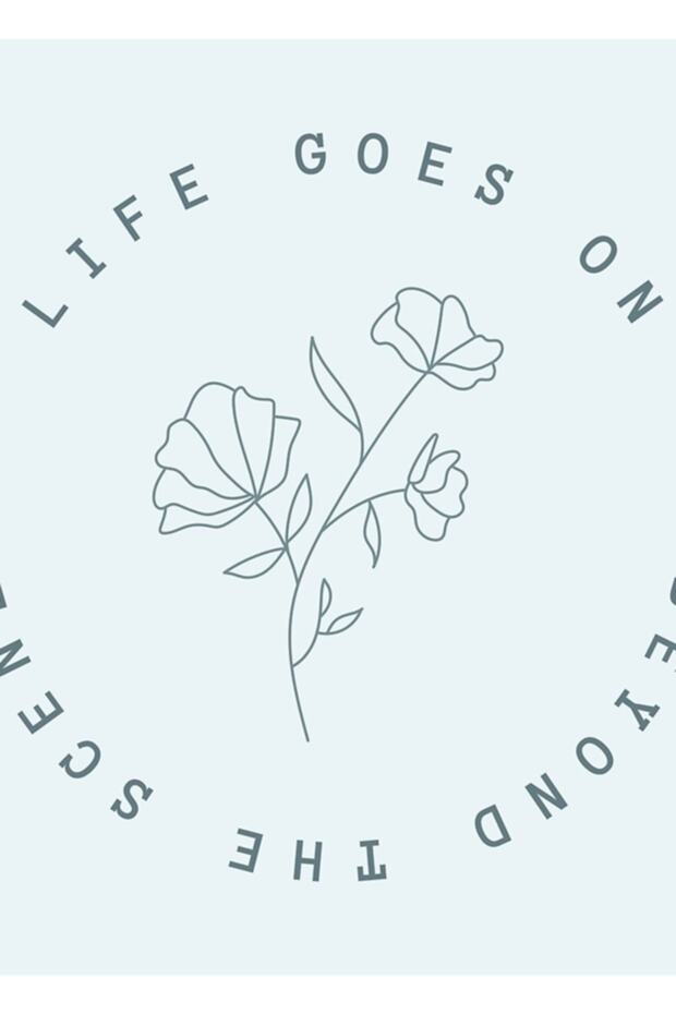 Life Goes on Bts Be Painting Wooden Poster Decorative Code1765
