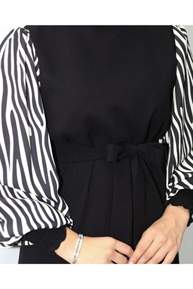 Rochie Hijab lungă cu model zebră - 3