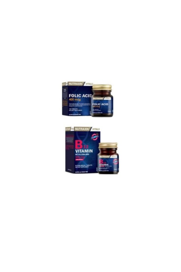 400 Mcg Folic Acid + Vitamin B12 1000 Mcg 60 Tablets