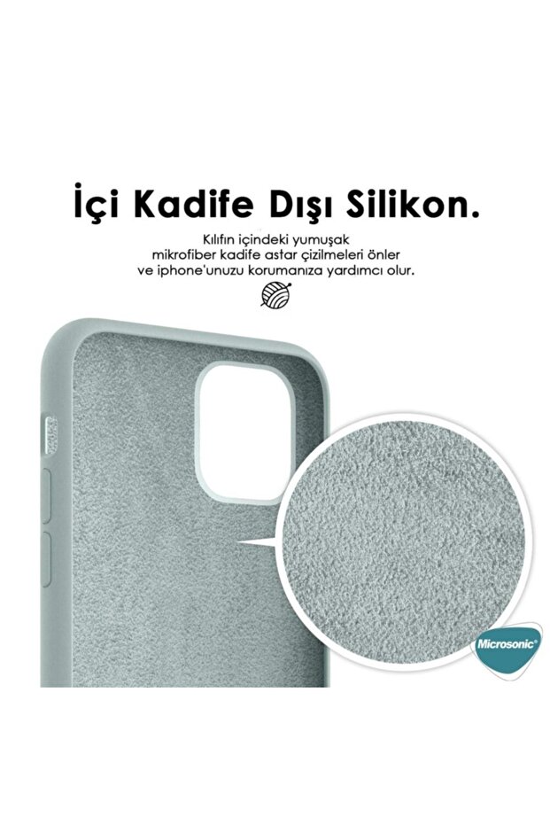 Apple Iphone 13 Pro Kılıf Liquid Lansman Silikon Sarı - 3