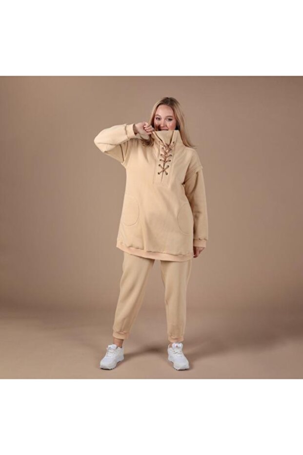 Kuşgözlü Örme Sweat Takım - 1