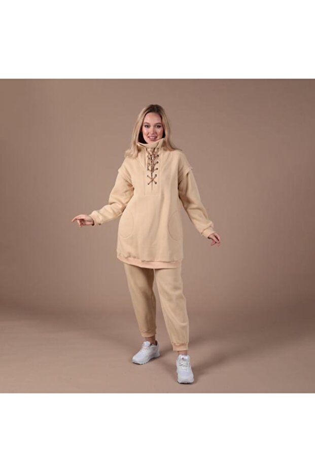 Kuşgözlü Örme Sweat Takım - 6