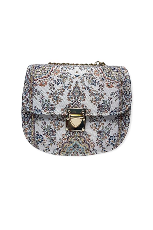 Authentic Bag with Woven Carpet Pattern