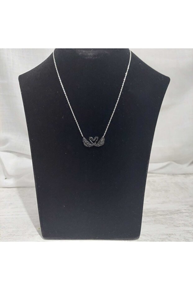 Çelik Kararmaz Kelebek Kolye Silver - 1