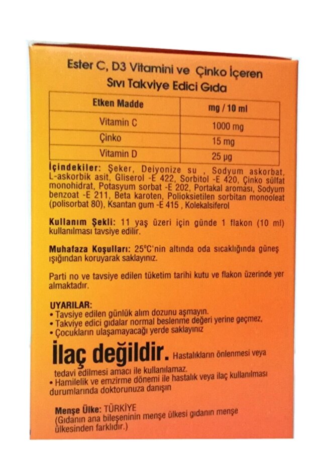 Ester C D3 Zinco 10 ml X 20 Flakon - 2