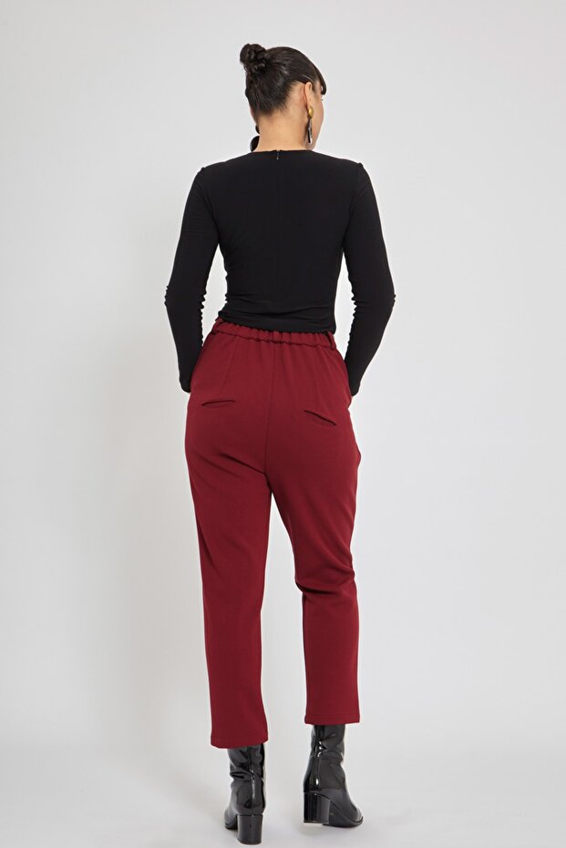 Leather Belted Pants - 5