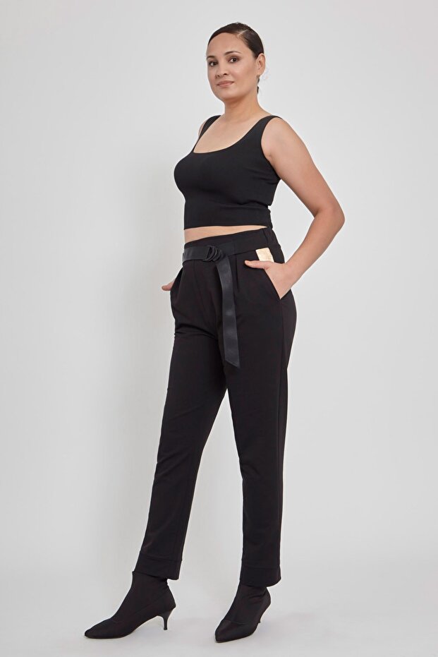 Kemerli Pantolon - 3