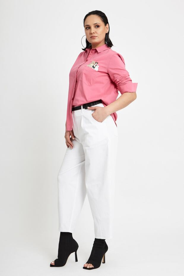 Işlemeli Gömlek - 3