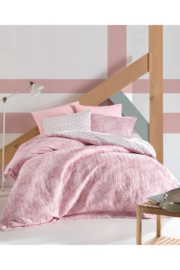 Minimal Ranforce Çift Kişilik Complete Set Best Pembe - 1