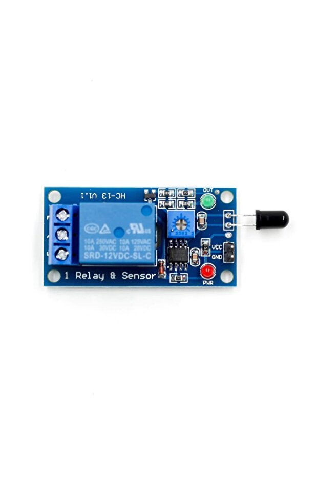 12v Röleli Alev Ateş Algılama Sensör Modülü Yangın Alarmı 80cm - 4
