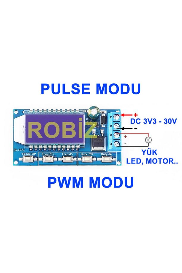 1hz-150khz Zk-pp2 Pwm Sinyal Jeneratörü Kare Dalga Pwm Duty - 1