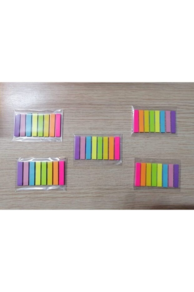 5 Paket Pastel Renk Index Post-it Ayraç Index - 1