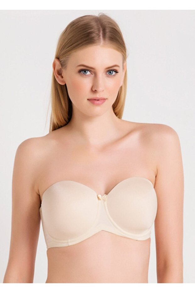 7038 حمالة صدر نسائية من القماش العادي مقاس كبير بدون حمالات مع إسفنجة رفيعة