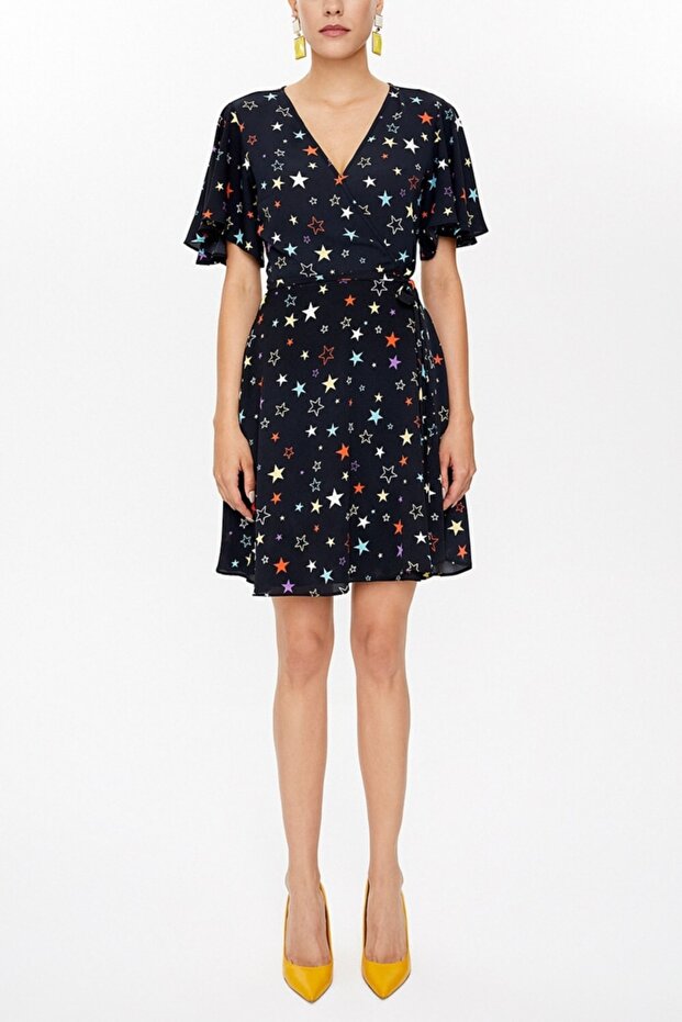 Antrasit Anvelop mini elbise 93225 - 1