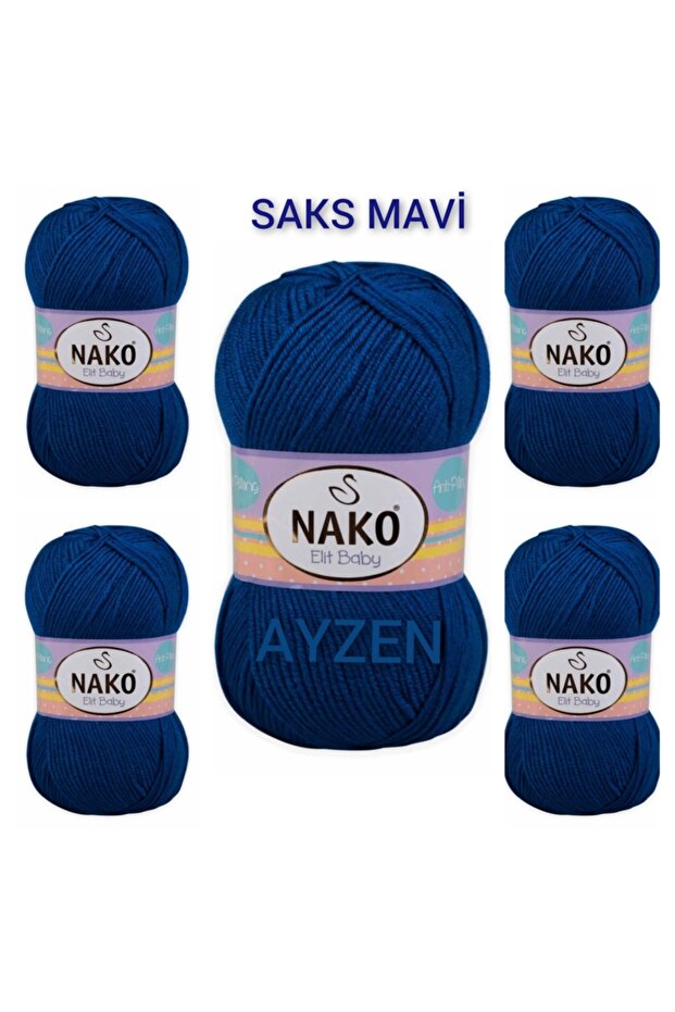 Elıt Baby El Örgü Ipi 5 Lı Paket (100gr X 5 Adet) - 1