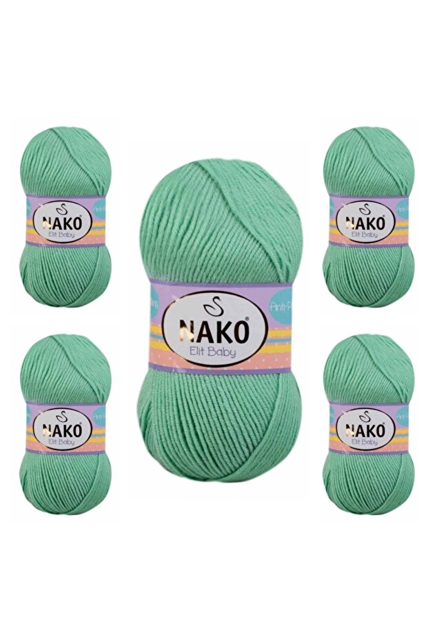 Elıt Baby Hand Knitting Thread Pack of 5 (100gr X 5 Pieces)