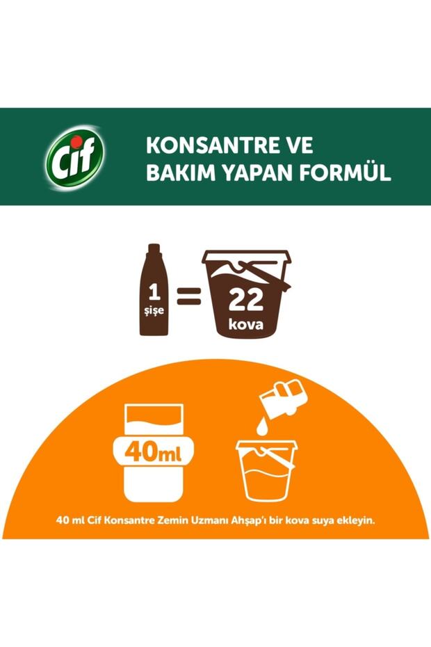 Konsantre Zemin Uzmanı Ahşap Portakal Çiçeği 895 ml - 4