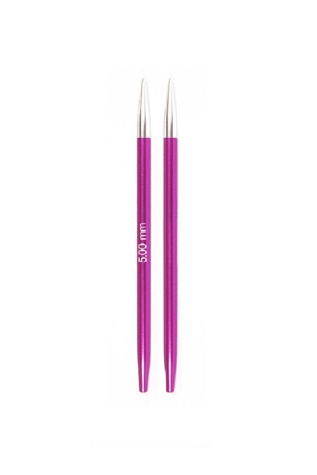 Knitpro Zing Short 5.00 مم طرف سلك معدني قابل للاستبدال 47525