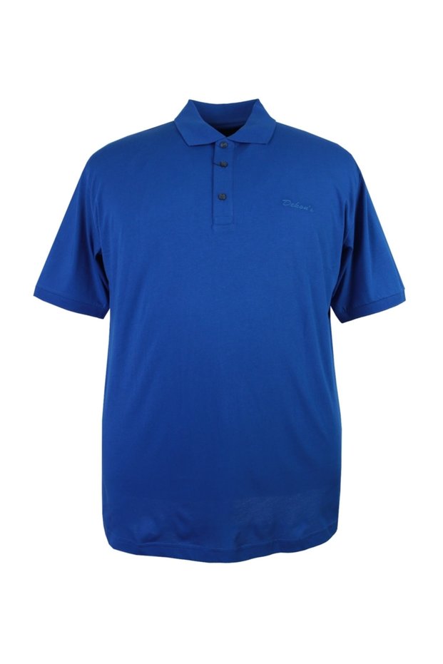 Men's Large Size Oversize Polo Collar 100% Cotton T-Shirt