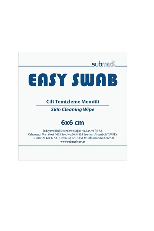 Alcohol Wipes Skin Cleansing Wipes 6X6 cm 100 Pieces