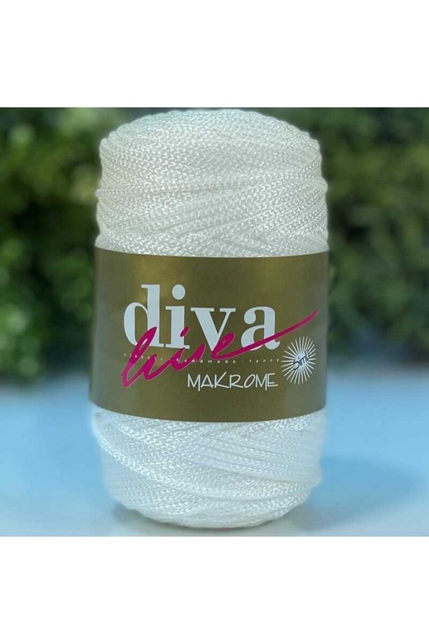 Diva Makrome Ipi Simli 01s Beyaz Sedef - 1