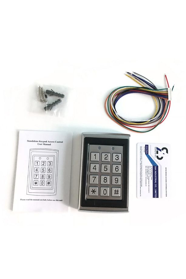 Bimerk Metal Kapı Kart Okuyucu Geçiş Rfid Şifreli Kartlı Işıklı Access Control 125khz - 6