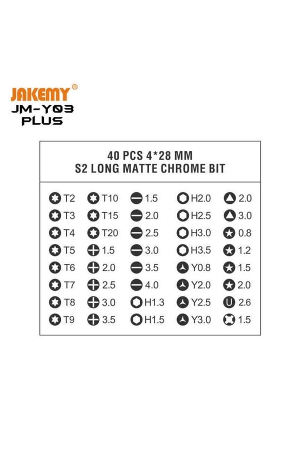 Jm-y03 Plus 43 In 1 Mini Taşınabilir Şarjlı Hassas Manyetik Tornavida Matkap Uç Seti - 3