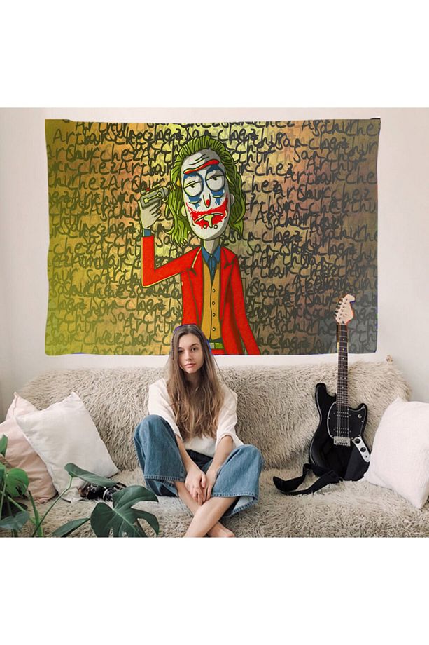 Joker Rick And Morty Tapestry Duvar Örtüsü Halısı - 1