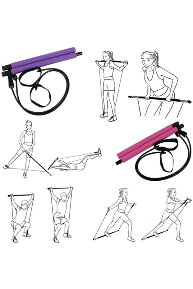 Pilates Squat Stick - Exercise Design - 2