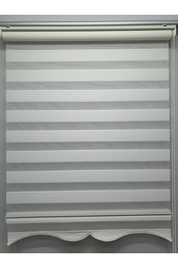 Dar Pliseli Zebra Stor Perde Beyaz Mz320 - 1