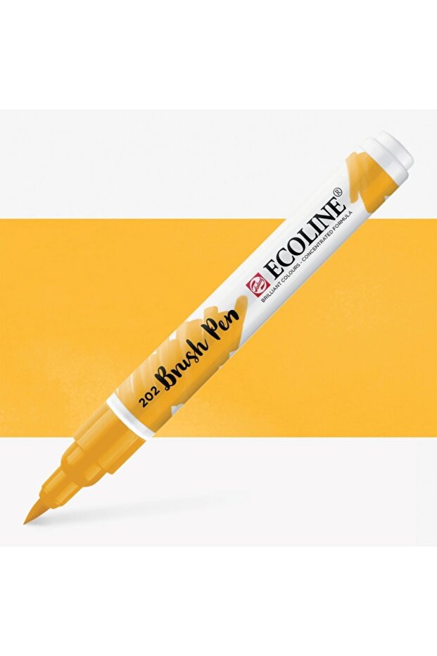 Ecoline Watercolor Brush Pen Deep Yellow 202