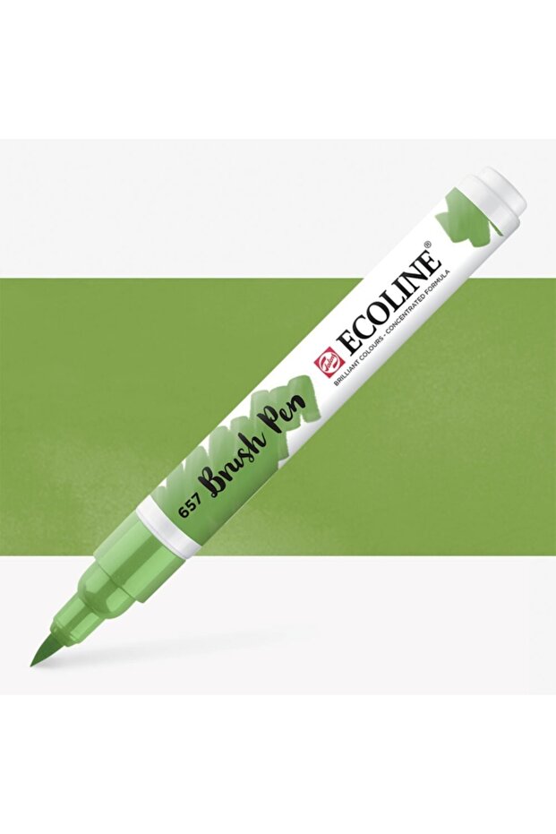 Ecoline Watercolor Brush Pen Bronze Green 657