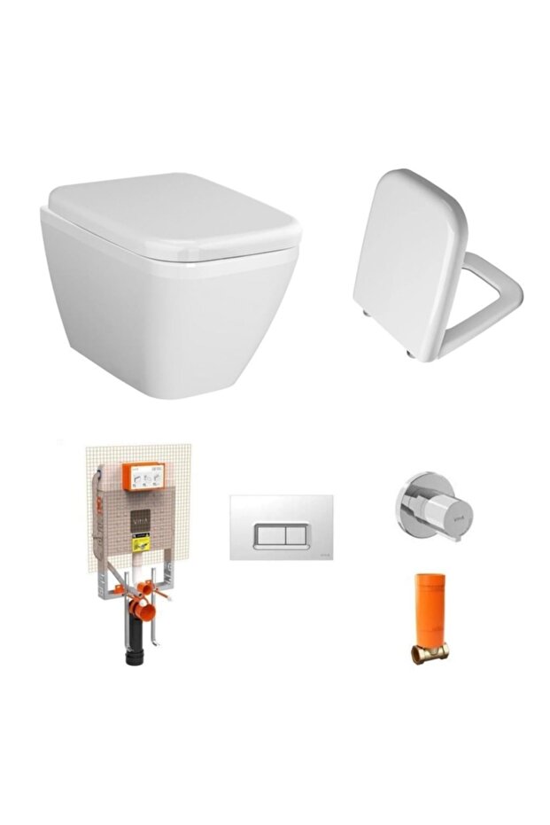 Integra Square Asma Klozet + Soft Klozet Kapağı+gömme Rezervuar Set - 1